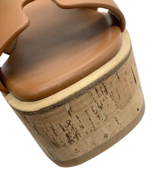 HERMES（エルメス）HERMES (エルメス) エズ30　サンダル ブラウン サイズ:38の古着・服飾アイテム