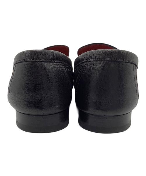 HERMES（エルメス）HERMES (エルメス) semelle cuir　モカシン パリ　ローファー ブラック サイズ:37　1/2の古着・服飾アイテム