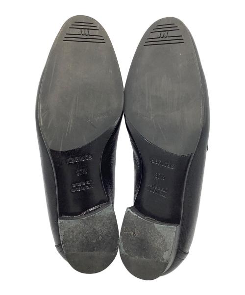 HERMES（エルメス）HERMES (エルメス) semelle cuir　モカシン パリ　ローファー ブラック サイズ:37　1/2の古着・服飾アイテム