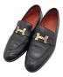 HERMES（エルメス）の古着「semelle cuir　モカシン パリ　ローファー」｜ブラック