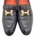 HERMES (エルメス) semelle cuir　モカシン パリ　ローファー ブラック サイズ:37　1/2：50000円