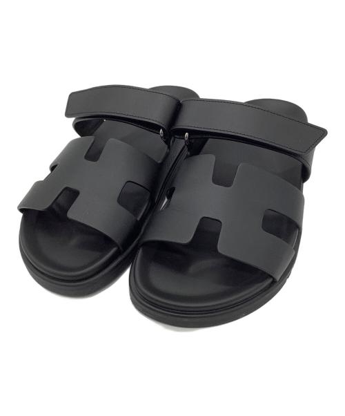 HERMES（エルメス）HERMES (エルメス) シプレ　サンダル ブラック サイズ:38の古着・服飾アイテム