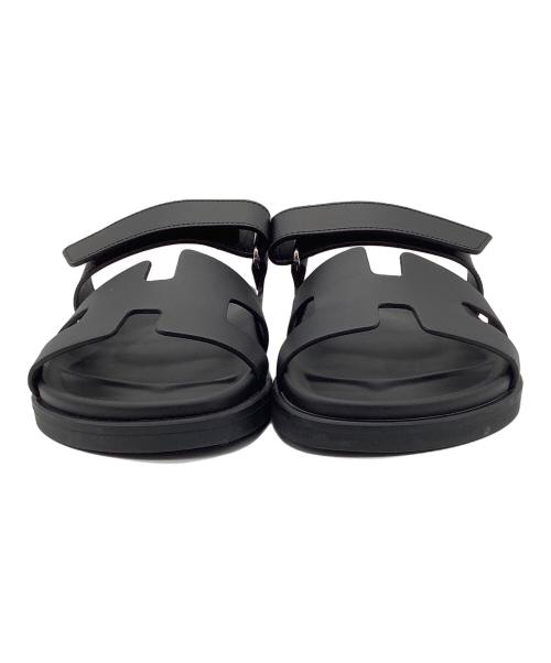 HERMES（エルメス）HERMES (エルメス) シプレ　サンダル ブラック サイズ:38の古着・服飾アイテム