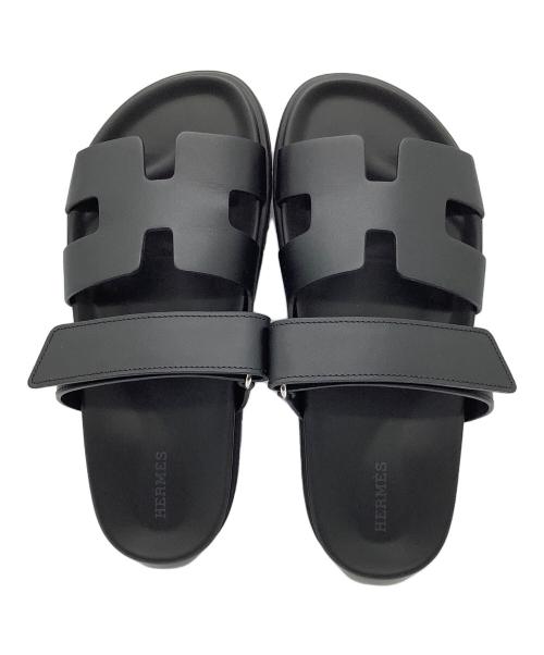 HERMES（エルメス）HERMES (エルメス) シプレ　サンダル ブラック サイズ:38の古着・服飾アイテム