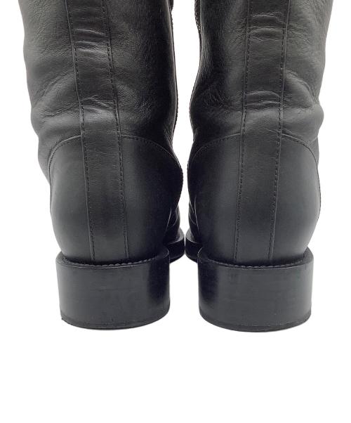 CHANEL（シャネル）CHANEL (シャネル) レースアップブーツ ブラック サイズ:38Cの古着・服飾アイテム