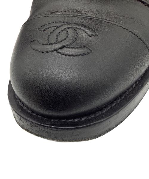 CHANEL（シャネル）CHANEL (シャネル) レースアップブーツ ブラック サイズ:38Cの古着・服飾アイテム