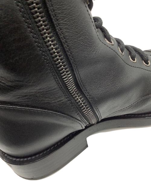 CHANEL（シャネル）CHANEL (シャネル) レースアップブーツ ブラック サイズ:38Cの古着・服飾アイテム