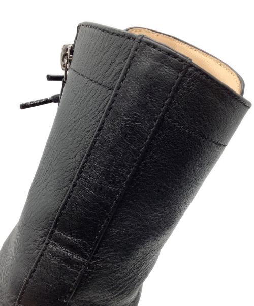 CHANEL（シャネル）CHANEL (シャネル) レースアップブーツ ブラック サイズ:38Cの古着・服飾アイテム