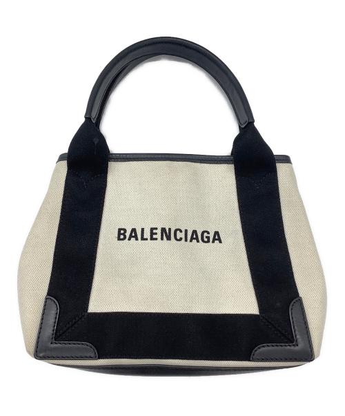 BALENCIAGA（バレンシアガ）BALENCIAGA (バレンシアガ) カバXS ハンドバッグ ホワイト×ブラックの古着・服飾アイテム