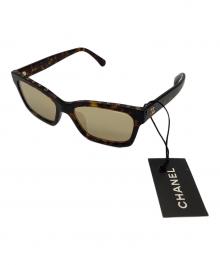 CHANEL（シャネル）の古着「スクエアシェイプ　サングラス」｜ブラウン