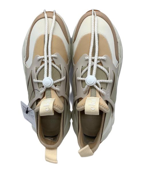 ekin（エクン）ekin (エクン) LIANA　ローカットスニーカー ベージュ×ホワイト サイズ:EU41の古着・服飾アイテム
