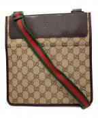 GUCCIグッチ）の古着「ショルダーバッグ」｜ブラウン×ベージュ