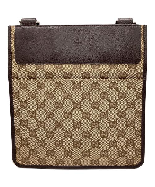 GUCCI（グッチ）GUCCI (グッチ) ショルダーバッグ ブラウン×ベージュの古着・服飾アイテム