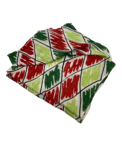 Vivienne Westwood（ヴィヴィアンウエストウッド）Vivienne Westwood (ヴィヴィアンウエストウッド) ストール レッド×グリーンの古着・服飾アイテム