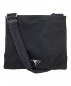 PRADAプラダ）の古着「ナイロンショルダーバッグ」｜ブラック