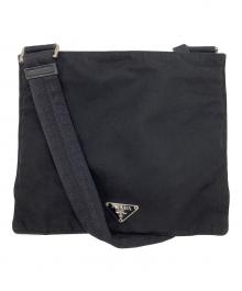 PRADA（プラダ）の古着「ナイロンショルダーバッグ」｜ブラック