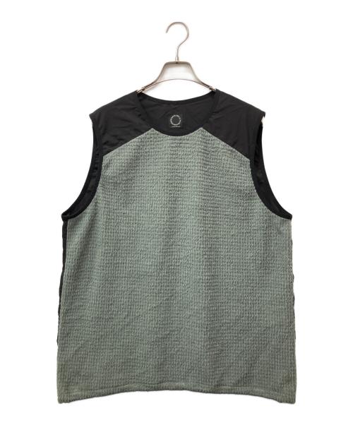 山と道（ヤマトミチ）山と道 (ヤマトミチ) Alpha Vest ブラック×グレー サイズ:XLの古着・服飾アイテム