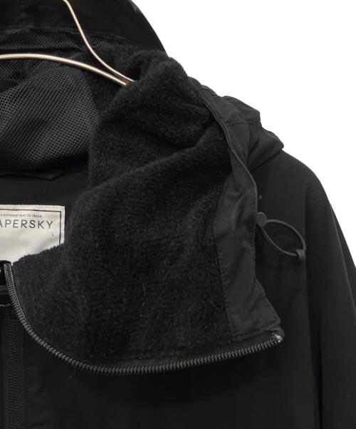 PAPERSKY（ペーパースカイ）PAPERSKY (ペーパースカイ) フードブルゾン ブラック サイズ:Lの古着・服飾アイテム