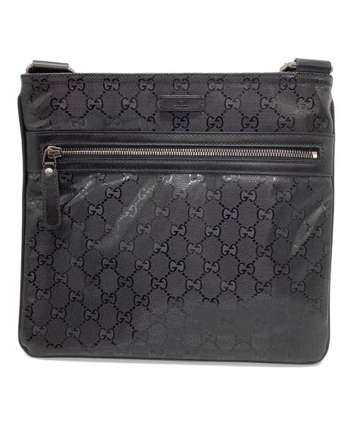GUCCI（グッチ）GUCCI (グッチ) GG　インプリメ　ショルダーバッグ ブラックの古着・服飾アイテム