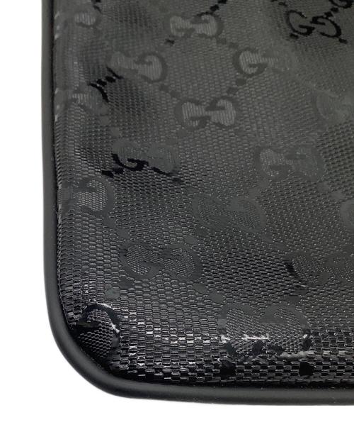 GUCCI（グッチ）GUCCI (グッチ) GG　インプリメ　ショルダーバッグ ブラックの古着・服飾アイテム