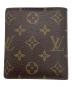 LOUIS VUITTON (ルイ ヴィトン) モノグラム　ポルトビエ 10 カルトクレディ　2つ折り財布 ブラウン：20000円