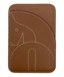 HERMES（エルメス）の古着「エマン・シュヴァル　ヴォースイフト　カードケース」｜ゴールド