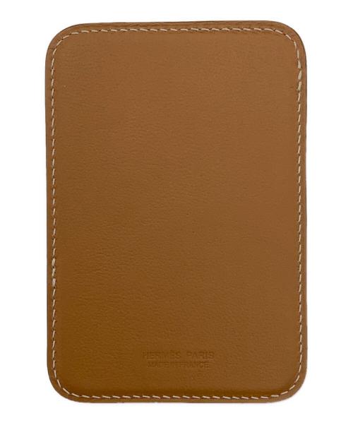 HERMES（エルメス）HERMES (エルメス) エマン・シュヴァル　ヴォースイフト　カードケース ゴールドの古着・服飾アイテム