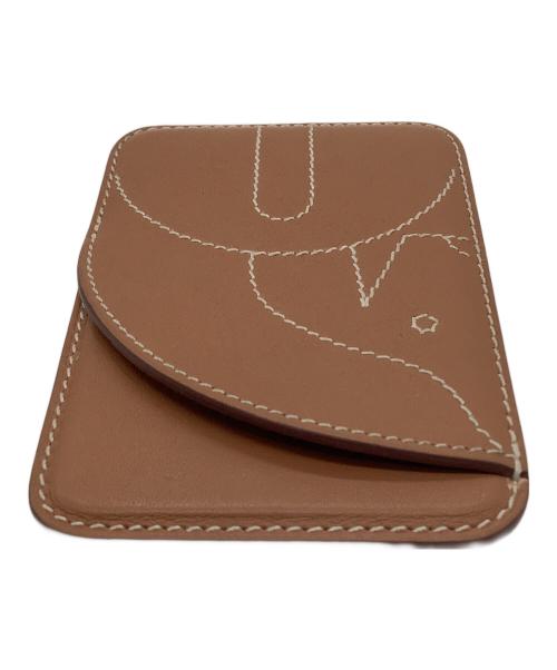 HERMES（エルメス）HERMES (エルメス) エマン・シュヴァル　ヴォースイフト　カードケース ゴールドの古着・服飾アイテム