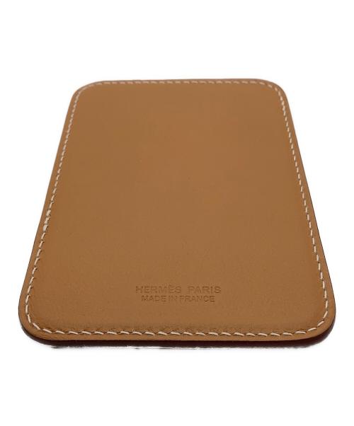 HERMES（エルメス）HERMES (エルメス) エマン・シュヴァル　ヴォースイフト　カードケース ゴールドの古着・服飾アイテム