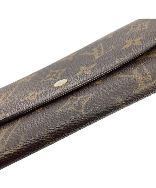 LOUIS VUITTON（ルイ ヴィトン）LOUIS VUITTON (ルイ ヴィトン) モノグラム　ポルトモネ・クレディ　長財布 ブラウンの古着・服飾アイテム