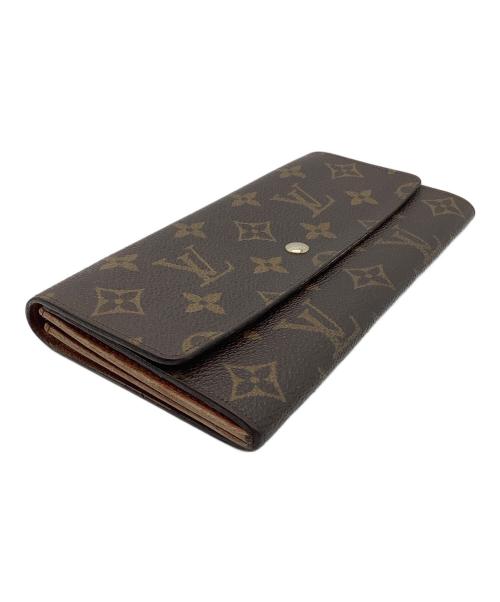LOUIS VUITTON（ルイ ヴィトン）LOUIS VUITTON (ルイ ヴィトン) モノグラム　ポルトモネ・クレディ　長財布 ブラウンの古着・服飾アイテム