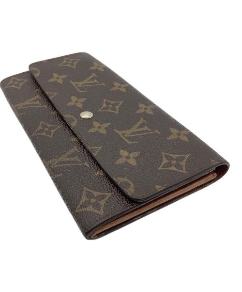 LOUIS VUITTON（ルイ ヴィトン）LOUIS VUITTON (ルイ ヴィトン) モノグラム　ポルトモネ・クレディ　長財布 ブラウンの古着・服飾アイテム