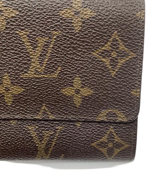 LOUIS VUITTON（ルイ ヴィトン）LOUIS VUITTON (ルイ ヴィトン) モノグラム　ポルトモネ・クレディ　長財布 ブラウンの古着・服飾アイテム