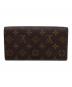 LOUIS VUITTON (ルイ ヴィトン) モノグラム　ポルトモネ・クレディ　長財布 ブラウン：20000円