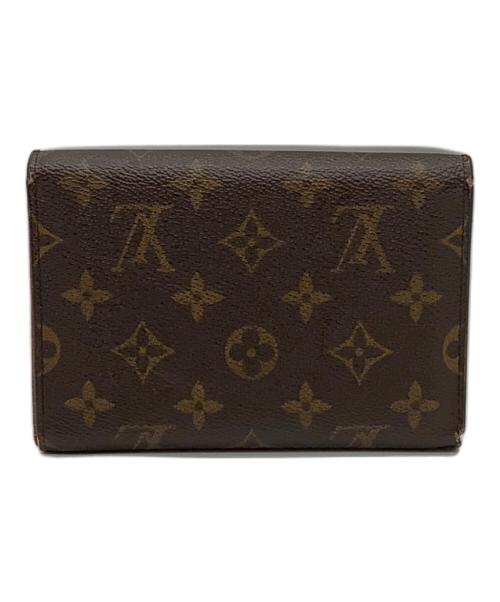 LOUIS VUITTON（ルイ ヴィトン）LOUIS VUITTON (ルイ ヴィトン) モノグラム　ポルトトレゾール エテュイパピエ　3つ折り財布 ブラウンの古着・服飾アイテム