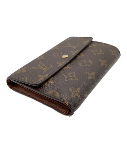 LOUIS VUITTON（ルイ ヴィトン）LOUIS VUITTON (ルイ ヴィトン) モノグラム　ポルトトレゾール エテュイパピエ　3つ折り財布 ブラウンの古着・服飾アイテム