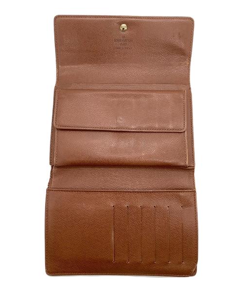 LOUIS VUITTON（ルイ ヴィトン）LOUIS VUITTON (ルイ ヴィトン) モノグラム　ポルトトレゾール エテュイパピエ　3つ折り財布 ブラウンの古着・服飾アイテム