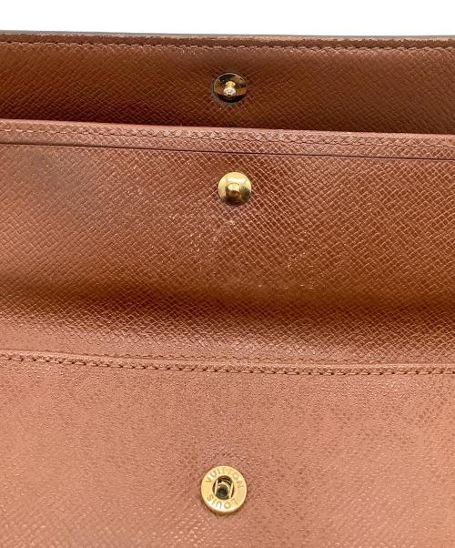LOUIS VUITTON（ルイ ヴィトン）LOUIS VUITTON (ルイ ヴィトン) モノグラム　ポルトトレゾール エテュイパピエ　3つ折り財布 ブラウンの古着・服飾アイテム