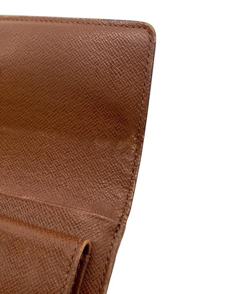 LOUIS VUITTON（ルイ ヴィトン）LOUIS VUITTON (ルイ ヴィトン) モノグラム　ポルトトレゾール エテュイパピエ　3つ折り財布 ブラウンの古着・服飾アイテム