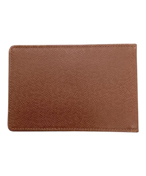 LOUIS VUITTON（ルイ ヴィトン）LOUIS VUITTON (ルイ ヴィトン) モノグラム　ポルトトレゾール エテュイパピエ　3つ折り財布 ブラウンの古着・服飾アイテム