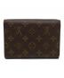 LOUIS VUITTON (ルイ ヴィトン) モノグラム　ポルトトレゾール エテュイパピエ　3つ折り財布 ブラウン：14000円