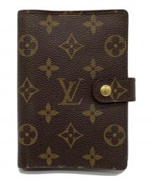 LOUIS VUITTON（ルイ ヴィトン）の古着「モノグラム　アジェンダPM　手帳カバー」｜ブラウン