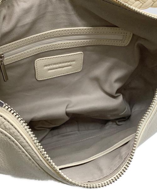 MOTHERHOUSE（マザーハウス）MOTHERHOUSE (マザーハウス) Round Moon　トートバッグ ベージュの古着・服飾アイテム