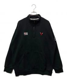NBA（エヌビーエー）の古着「ハーフジップスウェット」｜ブラック