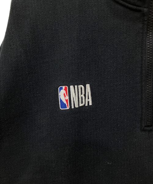 NBA（エヌビーエー）NBA (エヌビーエー) ハーフジップスウェット ブラック サイズ:Lの古着・服飾アイテム