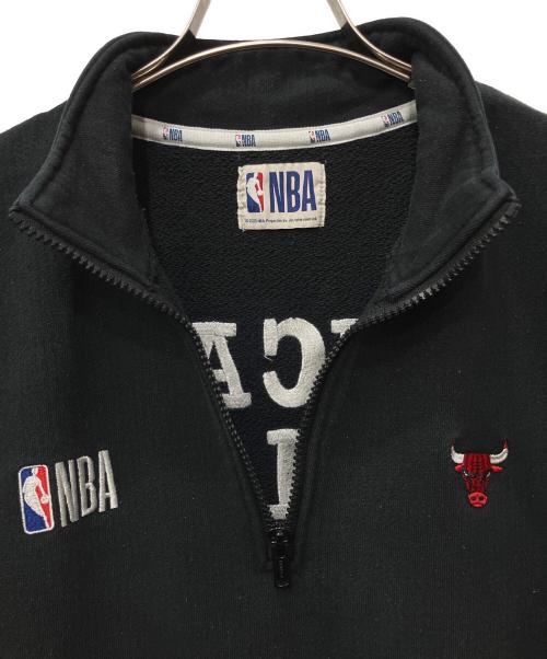 NBA（エヌビーエー）NBA (エヌビーエー) ハーフジップスウェット ブラック サイズ:Lの古着・服飾アイテム