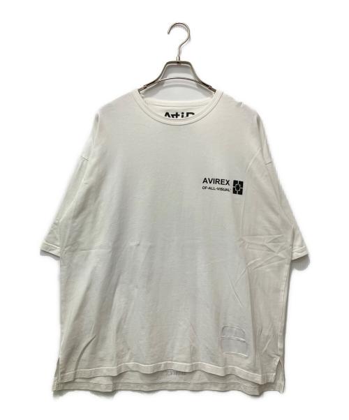 AVIREX（アヴィレックス）AVIREX (アヴィレックス) 半袖カットソー ホワイト サイズ:Lの古着・服飾アイテム