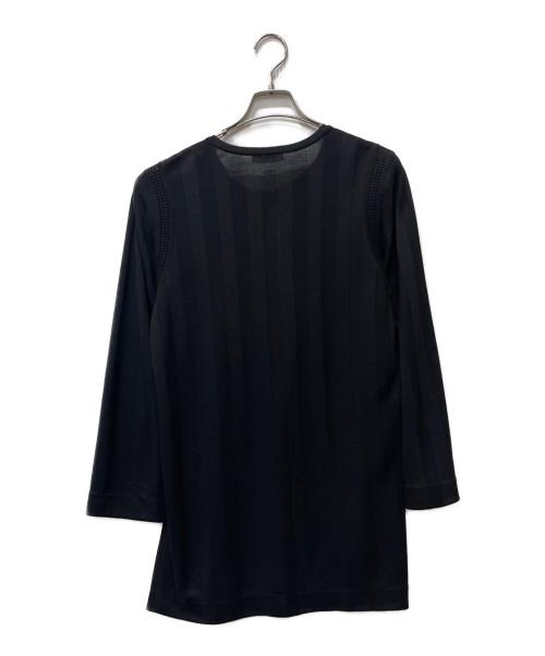 Yves Saint Laurent（イヴサンローラン）Yves Saint Laurent (イヴサンローラン) 薄手カーディガン ブラック サイズ:Mの古着・服飾アイテム