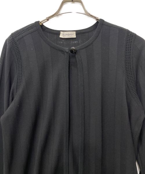 Yves Saint Laurent（イヴサンローラン）Yves Saint Laurent (イヴサンローラン) 薄手カーディガン ブラック サイズ:Mの古着・服飾アイテム