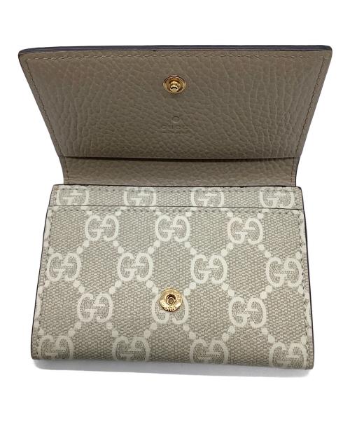 GUCCI（グッチ）GUCCI (グッチ) ダブルG カードケース（名刺入れ） ベージュの古着・服飾アイテム